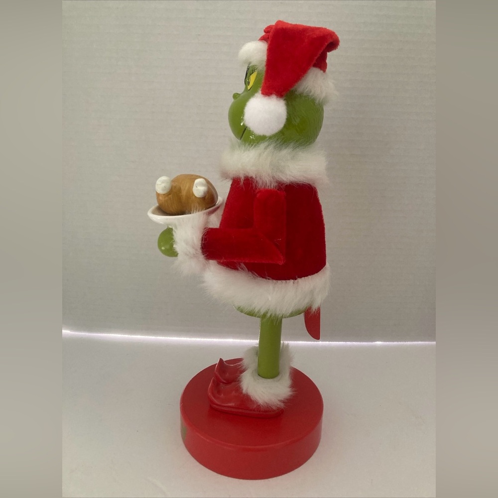Green Grinch Nutcracker with Red Santa Outfit - Picture 2 of 9